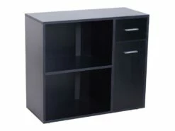 Bureau Informatique Meuble D'angle Multi-rangements Avec étagères CORNER Noir 15 Bureau Informatique Meuble D'angle Multi-rangements Avec étagères CORNER Noir -mobilier de bureau Shop meuble bureau 19171269
