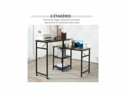 Bureau D'angle PETER Brun -mobilier de bureau Shop meuble bureau 19171319