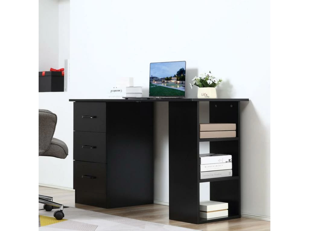 Bureau Informatique HAROLD Noir 4 Bureau Informatique HAROLD Noir – Image 4