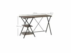 Bureau Industriel TRIPLEX Bois Et Noir -mobilier de bureau Shop meuble bureau 19187183