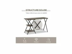 Bureau Industriel TRIPLEX Bois Et Noir -mobilier de bureau Shop meuble bureau 19187189