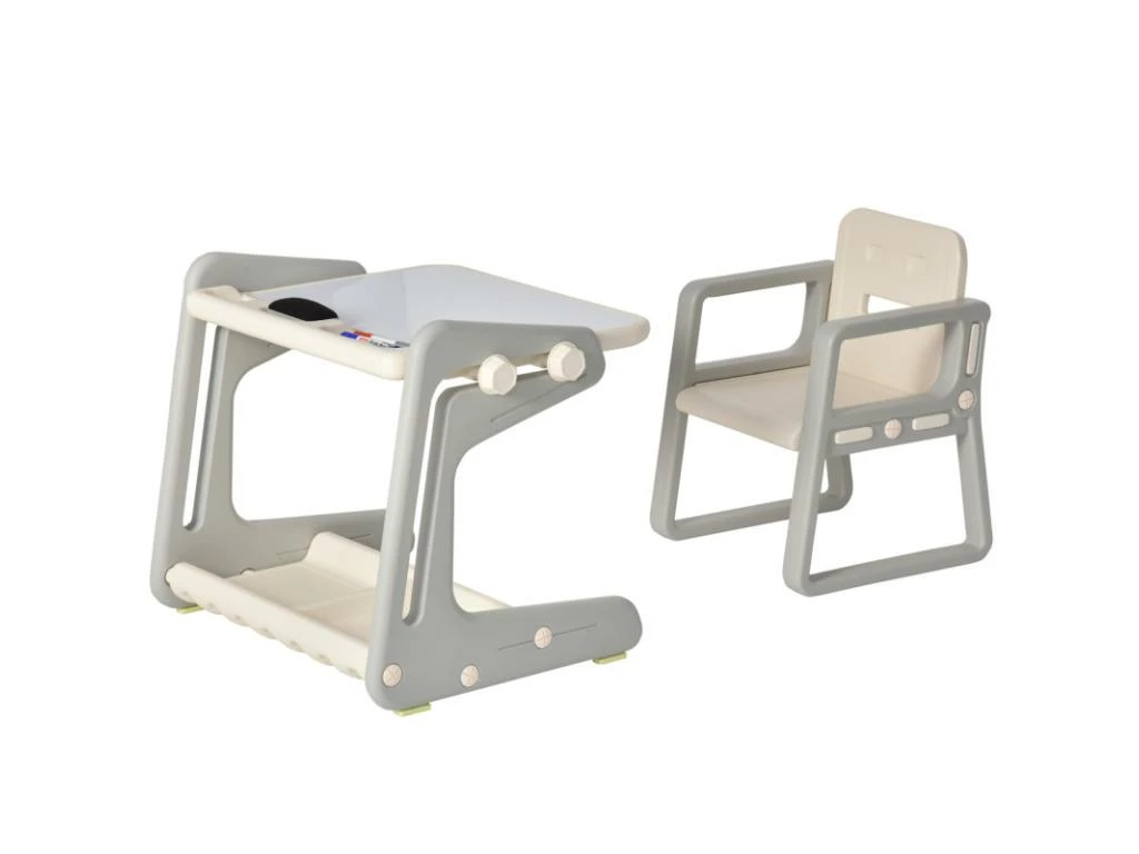 Bureau Enfant Tableau Blanc Et Chaise NICOLAS Beige 1 Bureau Enfant Tableau Blanc Et Chaise NICOLAS Beige