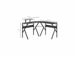 Bureau Gaming D'angle KLEE Noir 11 Bureau Gaming D'angle KLEE Noir -mobilier de bureau Shop meuble bureau 19192869