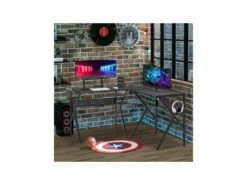 Bureau Gaming D'angle KLEE Noir 12 Bureau Gaming D'angle KLEE Noir -mobilier de bureau Shop meuble bureau 19192871