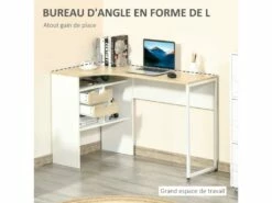 Bureau D'angle Avec Rangements RONY Chêne Clair Et Blanc 8 Bureau D'angle Avec Rangements RONY Chêne Clair Et Blanc -mobilier de bureau Shop meuble bureau 19193025