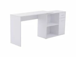 Bureau Informatique Multi Rangements Nito Blanc