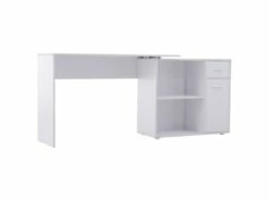 Bureau Informatique Multi Rangements Nito Blanc -mobilier de bureau Shop meuble bureau 19193181