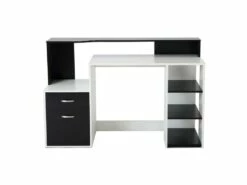 Bureau Informatique Ase Noir Et Blanc -mobilier de bureau Shop meuble bureau 19193433