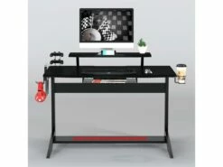 Bureau Gaming Taroudant Noir 9 Bureau Gaming Taroudant Noir -mobilier de bureau Shop meuble bureau 19193679