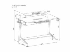 Bureau Gaming Taroudant Noir 13 Bureau Gaming Taroudant Noir -mobilier de bureau Shop meuble bureau 19193687