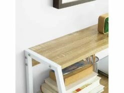 Bureau Informatique Table De Bureau Secrétaire Table Plan De Travail Avec Tiroir, étagère, FWT63-N -mobilier de bureau Shop meuble bureau 19310975