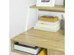 Bureau Informatique Table De Bureau Secrétaire Table Plan De Travail Avec Tiroir, étagère, FWT63-N -mobilier de bureau Shop meuble bureau 19310979