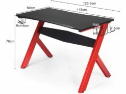 Bureau Gamer Pour E-sport Avec Porte-gobelet,tapis De Souris,support Pour Ecouteurs En Fibre -mobilier de bureau Shop meuble bureau 19408201