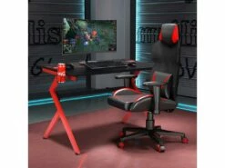 Gaming,bureau De Jeu Pour Gamer En Mdftubes En Acier Avec Porte-gobelet -mobilier de bureau Shop meuble bureau 19408209