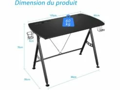 Bureau Gamer Pour E-sports Table Pour Ordinateur/pc Avec Porte-gobelet -mobilier de bureau Shop meuble bureau 19408239