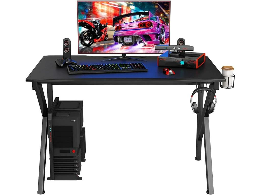 Bureau Gamer Table Informatique 115 X 75 X 76 Cm Avec Porte-gobelet Stable K Cadre 1 Bureau Gamer Table Informatique 115 X 75 X 76 Cm Avec Porte-gobelet Stable K Cadre