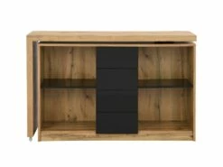 Bureau Extensible Avec Plateau Pivotant 360° - MDF - Naturel Et Noir - PAVELO 26 Bureau Extensible Avec Plateau Pivotant 360° - MDF - Naturel Et Noir - PAVELO -mobilier de bureau Shop meuble bureau 19408313