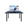 Bureau Gaming Noir Avec LED, Bureau Gamer, Bureau D'ordinateur, Bureau De Jeu Bureau, 120 X 73 X 60 Cm