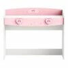 Bureau 1 Tiroir Blanc/Rose - FIONA - L 110 X L 50 X H 91 Cm