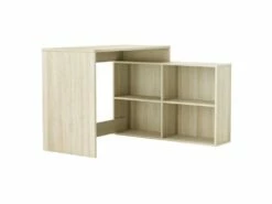 Bureau D'angle 4 Niches Chêne Clair - DIDEROT - L 112 X L 100 X H 77 Cm 7 Bureau D'angle 4 Niches Chêne Clair - DIDEROT - L 112 X L 100 X H 77 Cm -mobilier de bureau Shop meuble bureau 19897217