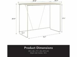 Bureau D'ordinateur En Panneaux De Particules Nature Et Structure -mobilier de bureau Shop meuble bureau 21580369