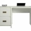 Bureau Caisson Avec 2 Tiroirs En MDF Blanc