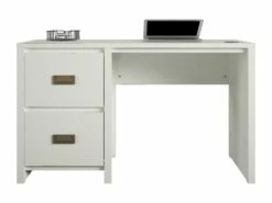 Bureau Caisson Avec 2 Tiroirs En MDF Blanc -mobilier de bureau Shop meuble bureau 21580445