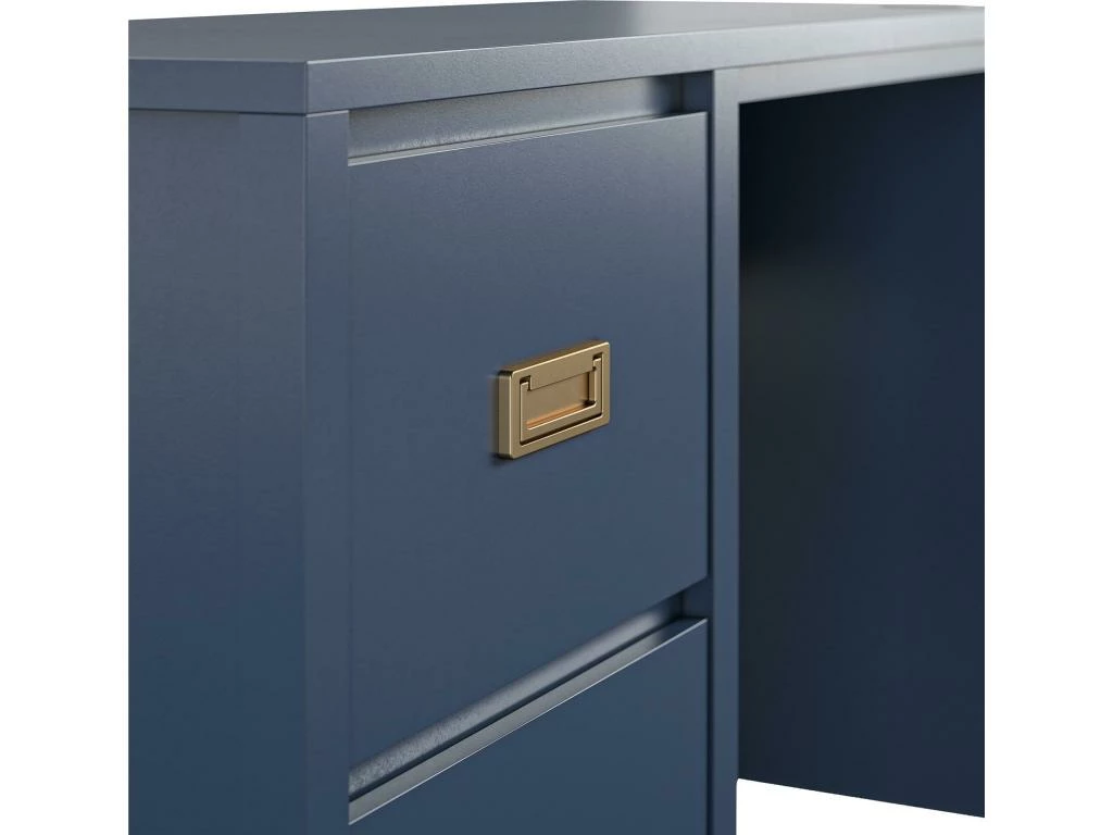 Bureau Caisson 2 Tiroirs En MDF Marine 3 Bureau Caisson 2 Tiroirs En MDF Marine – Image 3