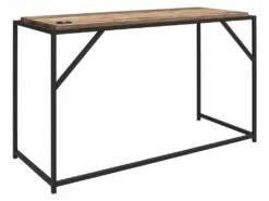 Bureau En Panneaux De Particules De Chêne Patiné Et Structure En Métal 12 Bureau En Panneaux De Particules De Chêne Patiné Et Structure En Métal -mobilier de bureau Shop meuble bureau 21580851