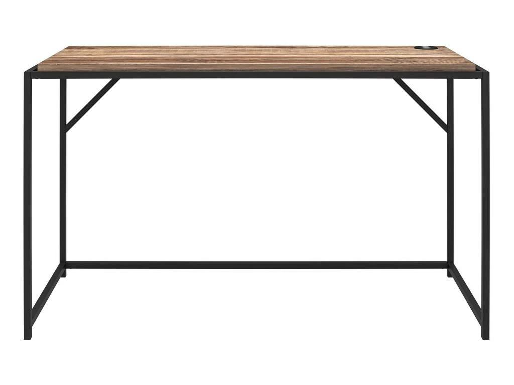 Bureau En Panneaux De Particules De Chêne Patiné Et Structure En Métal 10 Bureau En Panneaux De Particules De Chêne Patiné Et Structure En Métal – Image 10