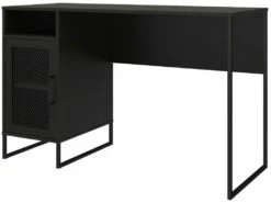 Bureau Ordinateur Caisson 1 Porte En MDF Chêne Noir -mobilier de bureau Shop meuble bureau 21693621