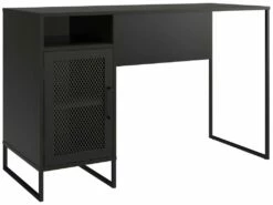 Bureau Ordinateur Caisson 1 Porte En MDF Chêne Noir -mobilier de bureau Shop meuble bureau 21693627