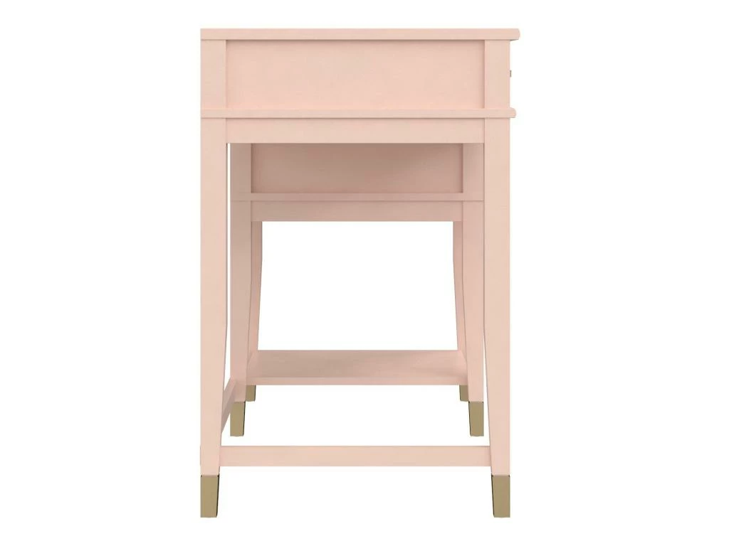 Bureau D'ordinateur Avec Plateau Relevable En MDF Rose 4 Bureau D'ordinateur Avec Plateau Relevable En MDF Rose – Image 4