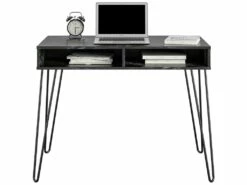 Bureau 2 Casiers En Panneaux De Particules Marbre Noir -mobilier de bureau Shop meuble bureau 21693679