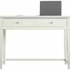 Bureau Avec 2 Tiroirs En MDF Blanc