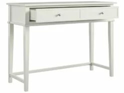 Bureau Avec 2 Tiroirs En MDF Blanc -mobilier de bureau Shop meuble bureau 21693689