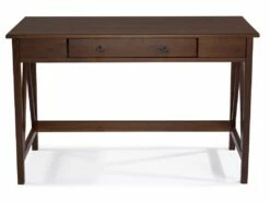 Bureau Avec 1 Tiroir En Pin Brun -mobilier de bureau Shop meuble bureau 21693839