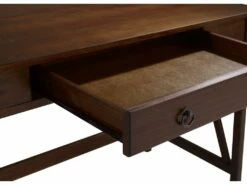 Bureau Avec 1 Tiroir En Pin Brun -mobilier de bureau Shop meuble bureau 21693841