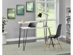 Bureau Avec Contremarche En Panneaux De Partic. Mélaminés Blanc -mobilier de bureau Shop meuble bureau 21694077