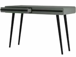 Bureau 2 Tiroirs En Aggloméré Gris Et Noir -mobilier de bureau Shop meuble bureau 21694195