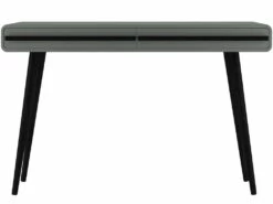 Bureau 2 Tiroirs En Aggloméré Gris Et Noir -mobilier de bureau Shop meuble bureau 21694197