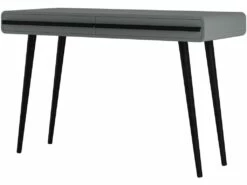 Bureau 2 Tiroirs En Aggloméré Gris Et Noir -mobilier de bureau Shop meuble bureau 21694201