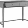 Bureau Avec 2 Tiroirs En MDF Gris