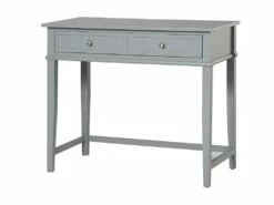Bureau Avec 2 Tiroirs En MDF Gris -mobilier de bureau Shop meuble bureau 21694219