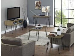 Bureau D'ordinateur En Panneaux De Particules Stratifiés Marron -mobilier de bureau Shop meuble bureau 21694275