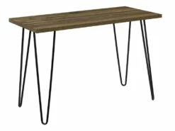 Bureau D'ordinateur En Panneaux De Particules Stratifiés Marron -mobilier de bureau Shop meuble bureau 21694287