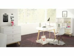 Bureau 2 Portes En Panneau De Particules Blanc -mobilier de bureau Shop meuble bureau 21724051