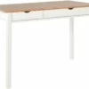 Bureau 2 Tiroirs En Pin Blanc Et Nature