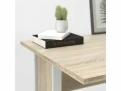 Prisme Bureau B, Imitation Chêne, Blanc. -mobilier de bureau Shop meuble bureau 22084775