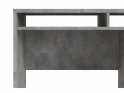 Plus Bureau Avec 1 Porte, 1 Tiroir Et 2 Tablettes De Rangement, Finition Béton/blanc Brillant. -mobilier de bureau Shop meuble bureau 22084859